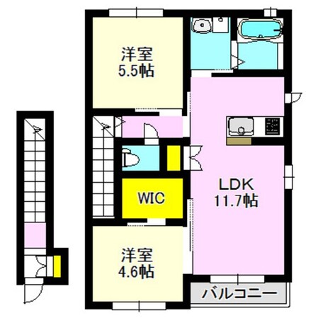 フォレナＡ・Ｂの物件間取画像